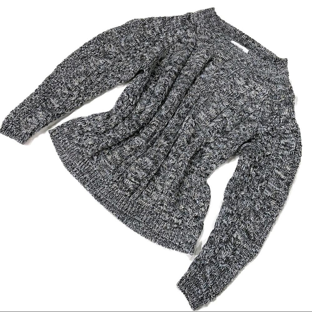 John + Jenn Marled Cable Knit Crewneck Oversize Sweater Size S - Picture 3 of 9
